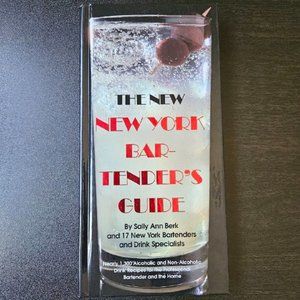 Vintage -  1997 The New New York Bartender's Guide by Sally Ann Berk - Hardcover